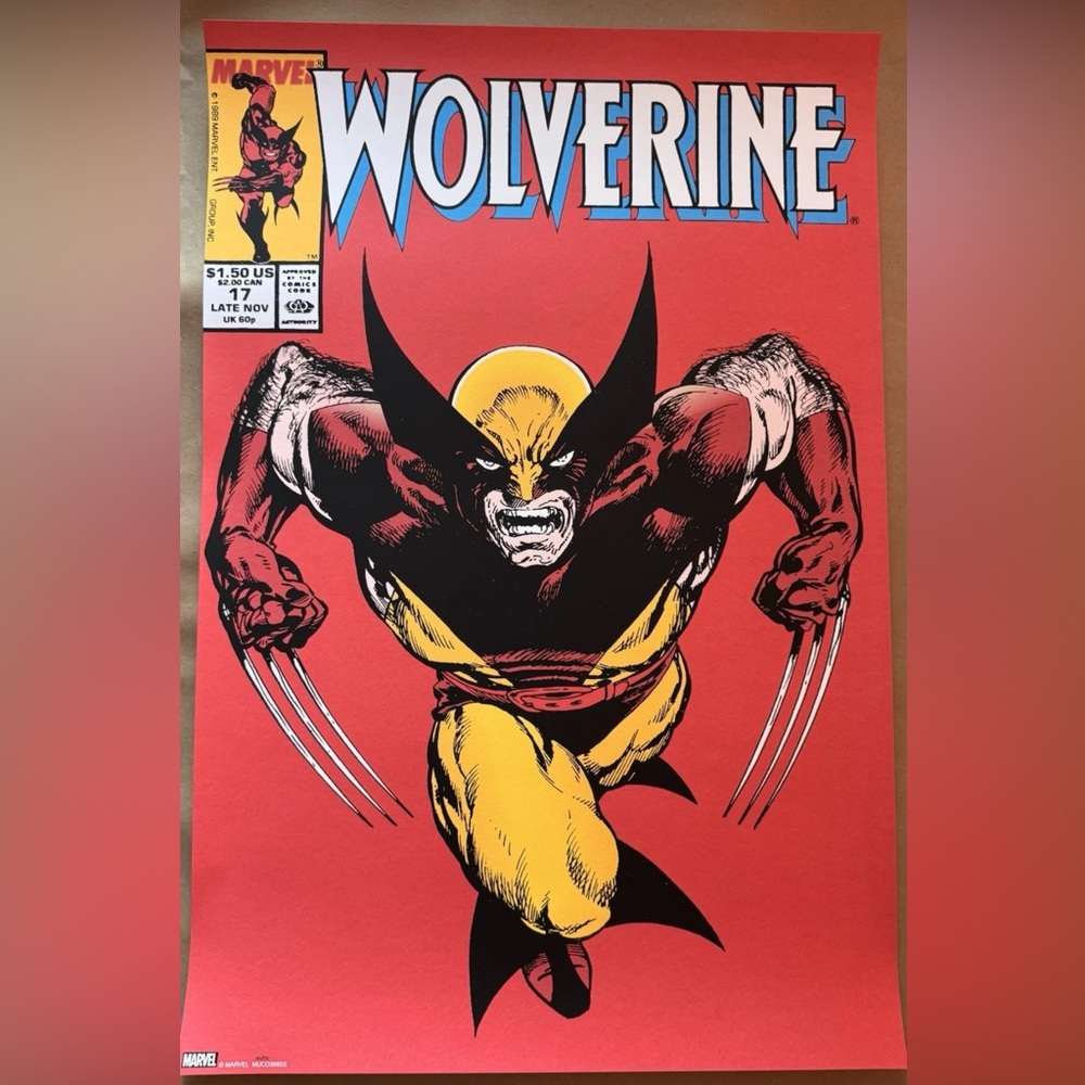 Bottleneck Gallery - X-Men  Wolverine #17 by John Byrne Screen print